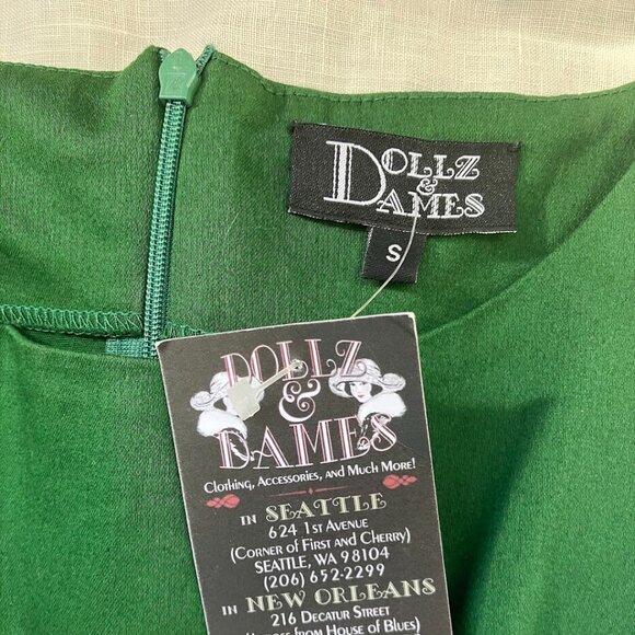 NWT Emerald Green Hepburn Swing Dress - Size Small - Picture 5 of 7